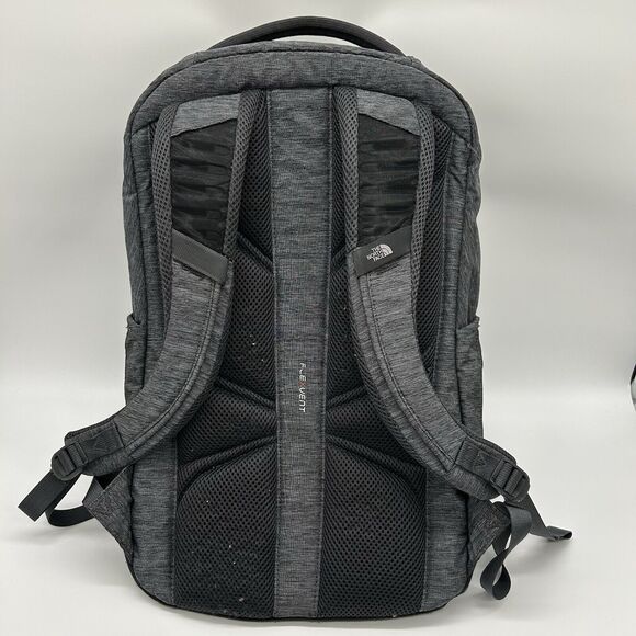 The North Face Padded Laptop Flexvent Vault Backpack Gray/Pink - Picture 2 of 16